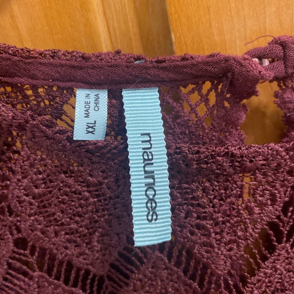 Maurices Blouse with Lace - Picture 3 of 5